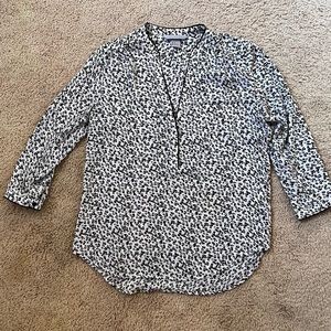 H&M Black/White Blouse Size Small